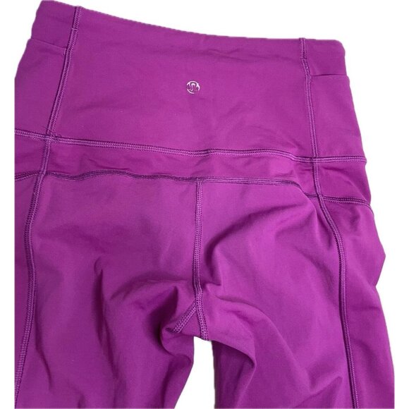 Lululemon Making Moves Tight Pants Pleated Leg Regal Plum Side Pockets 4 - Picture 6 of 11